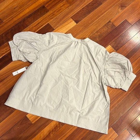 ⭐️ New Chico’s Poplin Drop Shoulder Top Size 4 XXL - Picture 7 of 10